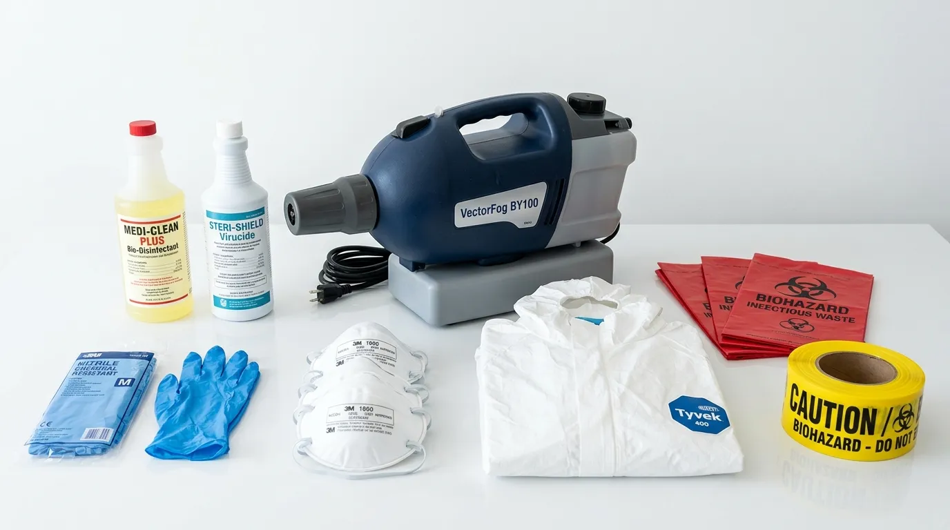 Professional biohazard remediation crew working in Tarboro